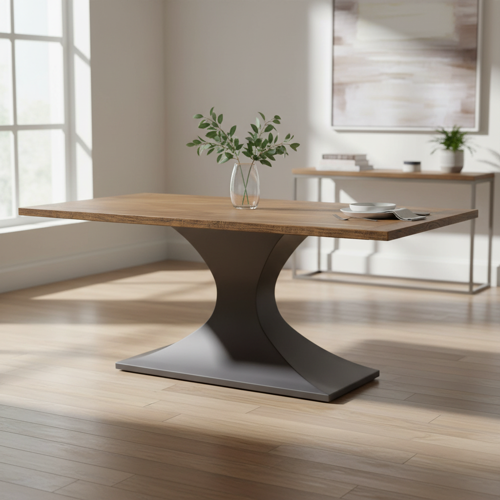 Mercana Maxton 79" x 39" x 30" Solid Wood Dining Table