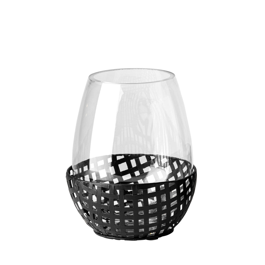 Mercana Reena 6.3" x 6.3" x 7.9" Metal Candle Holder