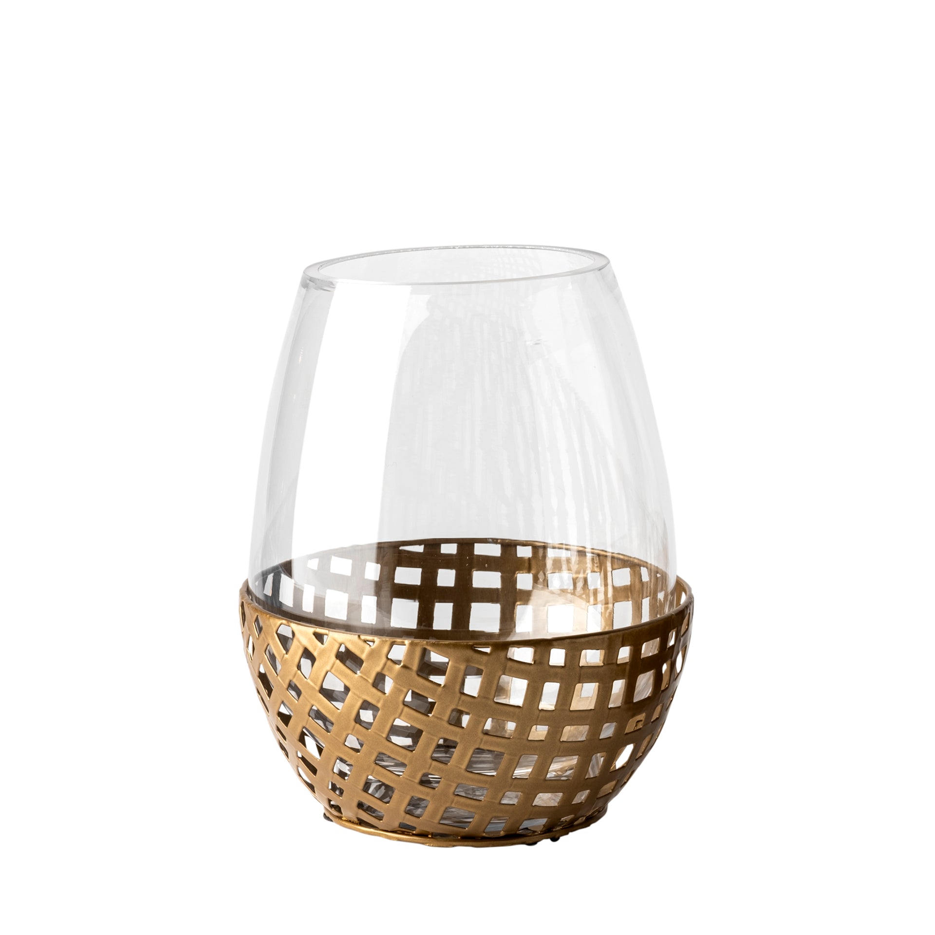 Mercana Reena 6.3" x 6.3" x 7.9" Metal Candle Holder