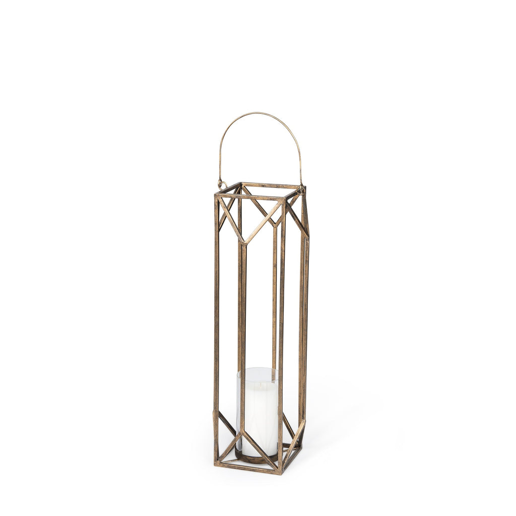 Mercana Ivy 8.3" x 8.3" x 29.7" Metal Lantern