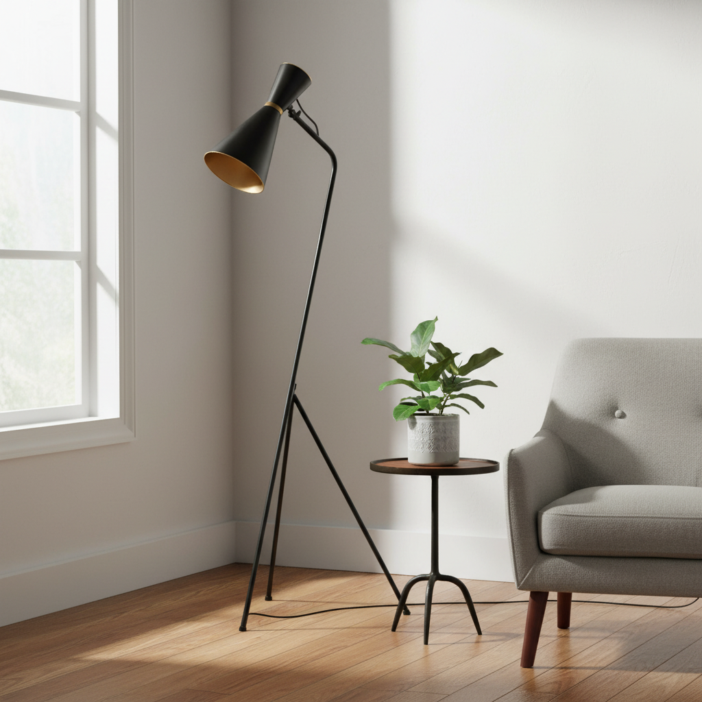 Mercana Eris 20.1" x 17.7" x 58.3" Metal Floor Lamp