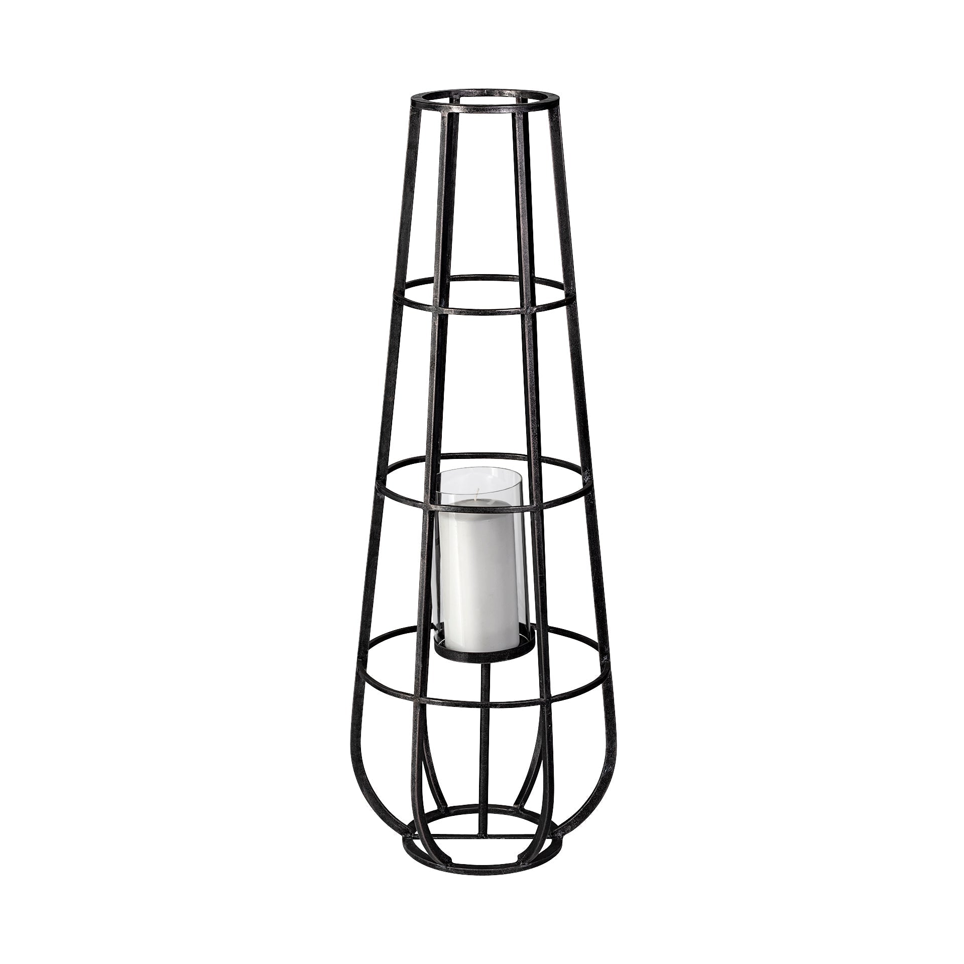 Mercana Bella 14.2" x 13.2" x 40" Metal Lantern
