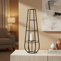 Mercana Bella 14.2" x 13.2" x 40" Metal Lantern