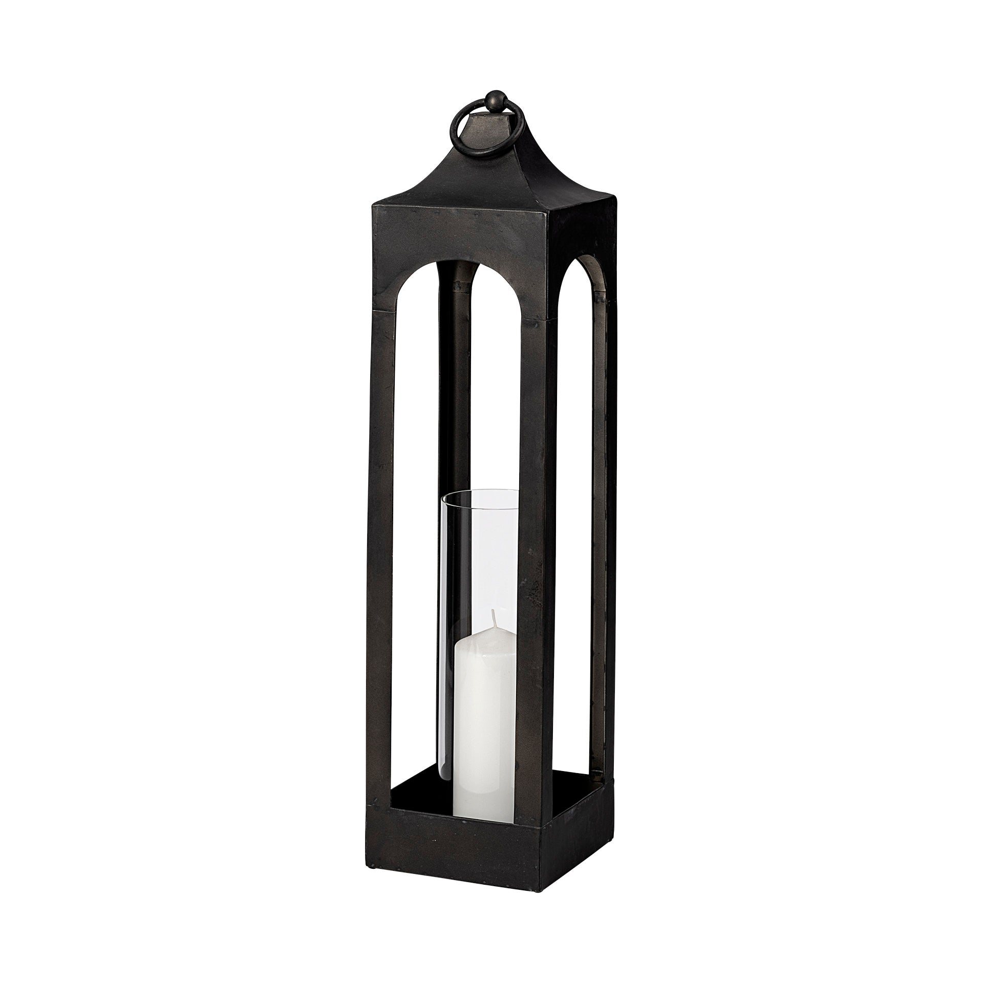 Mercana Ina 9.4" x 9.4" x 33.9" Metal Lantern