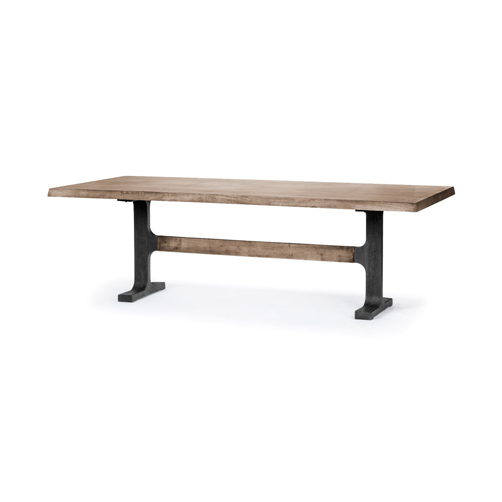 Mercana Araxi 95" x 41" x 30" Solid Wood Dining Table