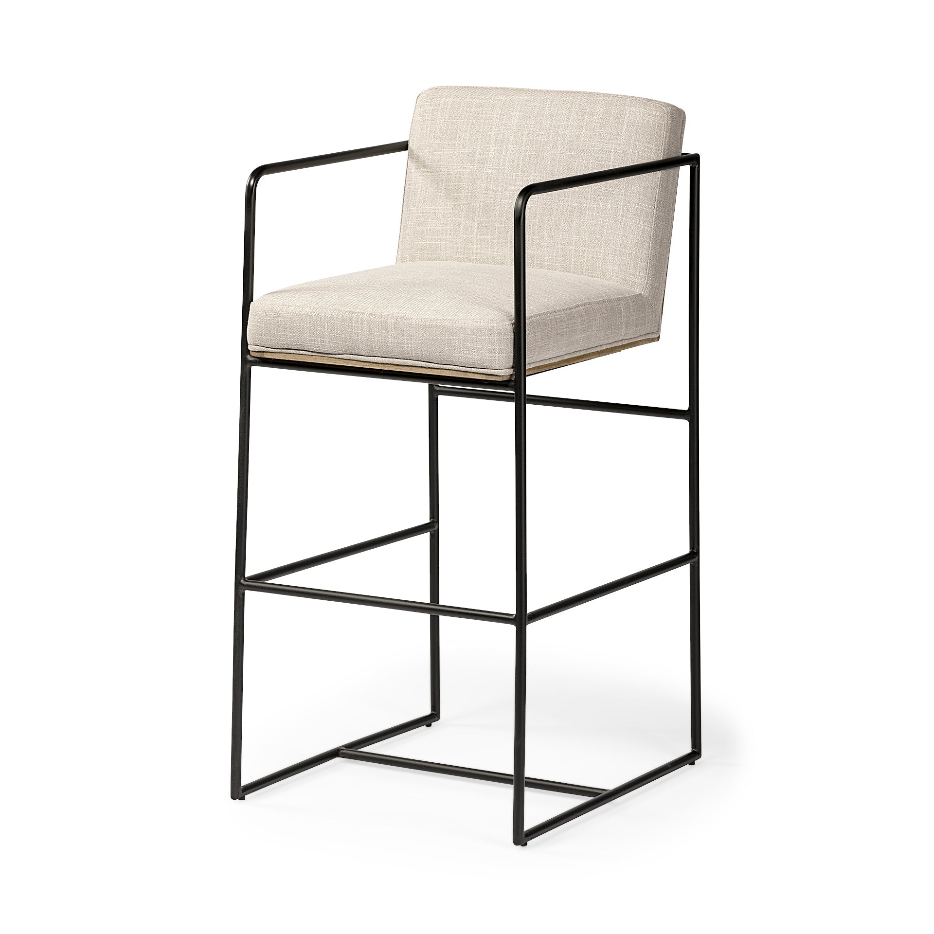 Mercana Stamford 18.7" x 22.6" x 40" Metal Stool