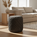 Mercana Allium 15.8" x 15.8" x 17.8" Fabric Pouf