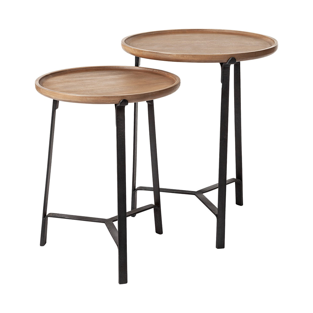 Mercana Helios 20" x 20" x 24" Metal Side Table