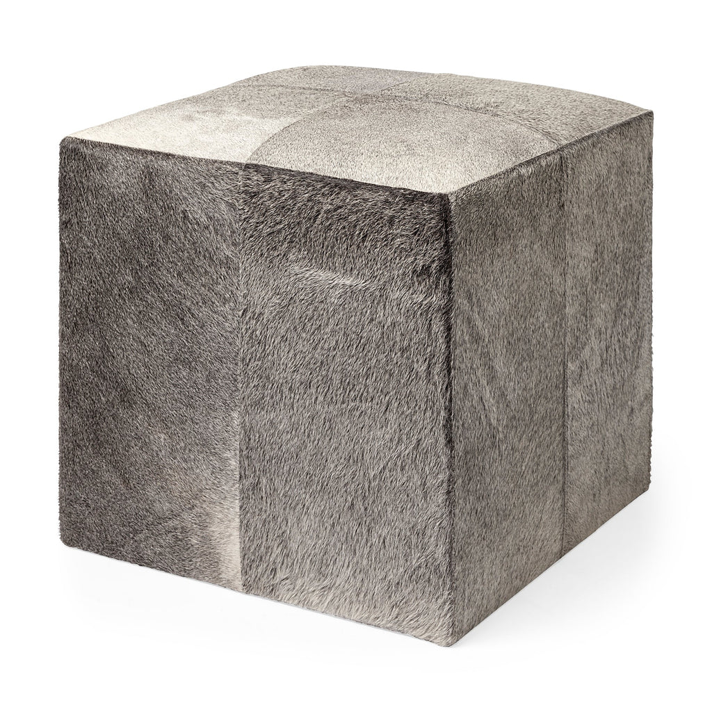Mercana Zahavi 20" x 20" x 20" Leather Ottoman