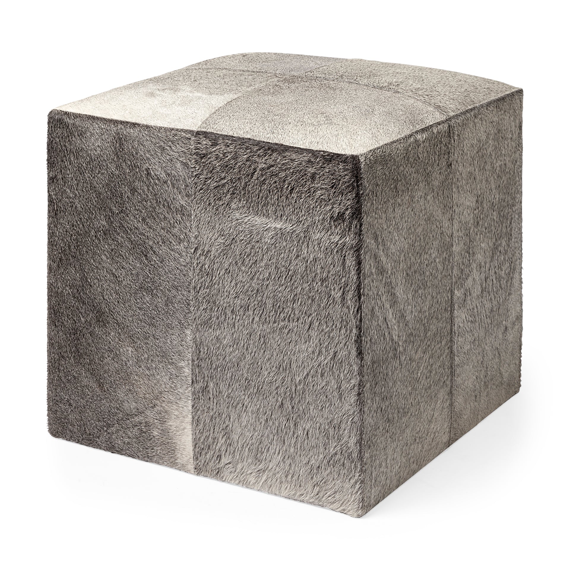 Mercana Zahavi 20" x 20" x 20" Leather Ottoman