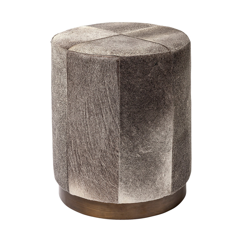 Mercana Zahavi 20" x 20" x 24" Leather Ottoman