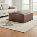 Mercana Minara 36" x 36" x 16" Wood Ottoman