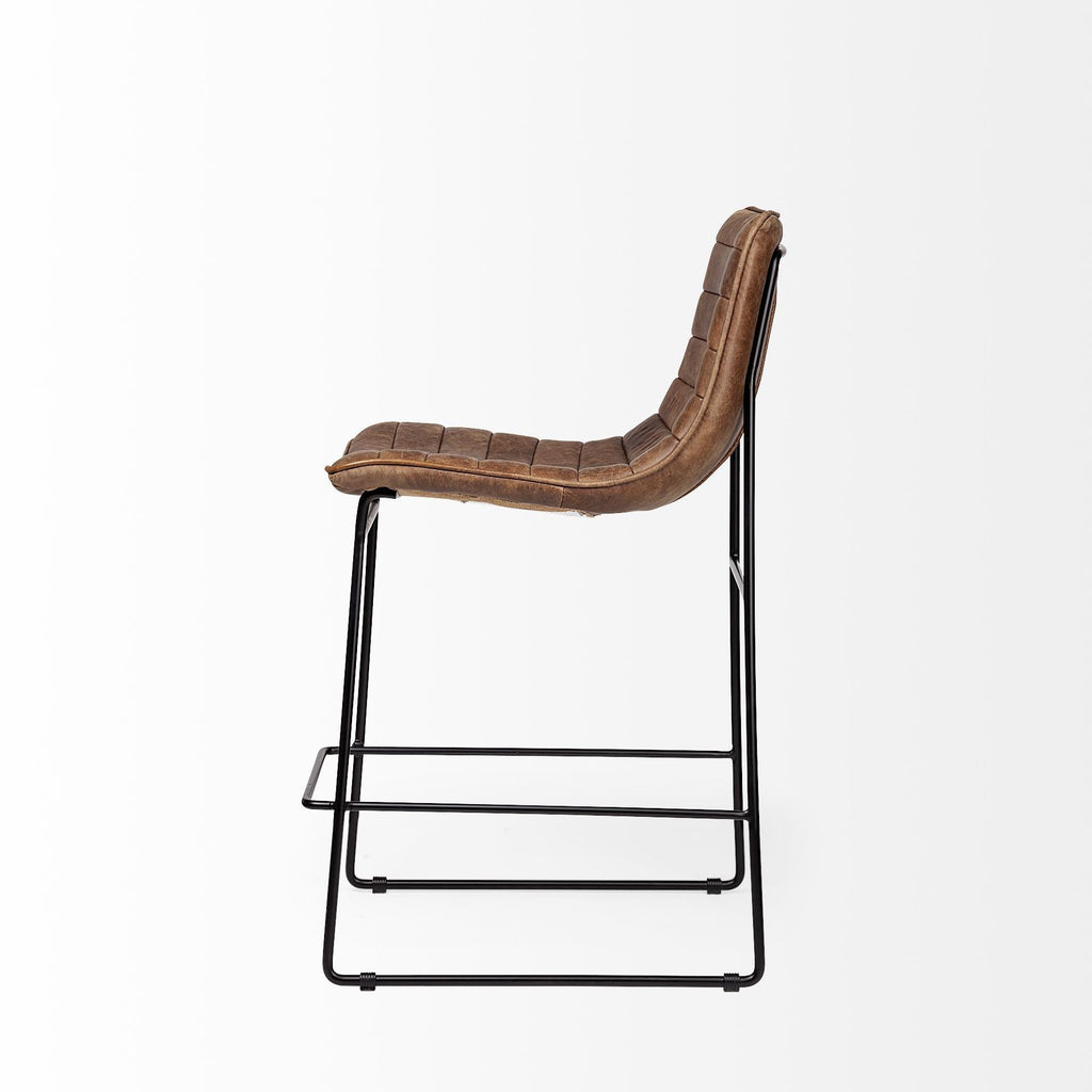 Mercana Meritt 17.3" x 23" x 37" Metal Stool