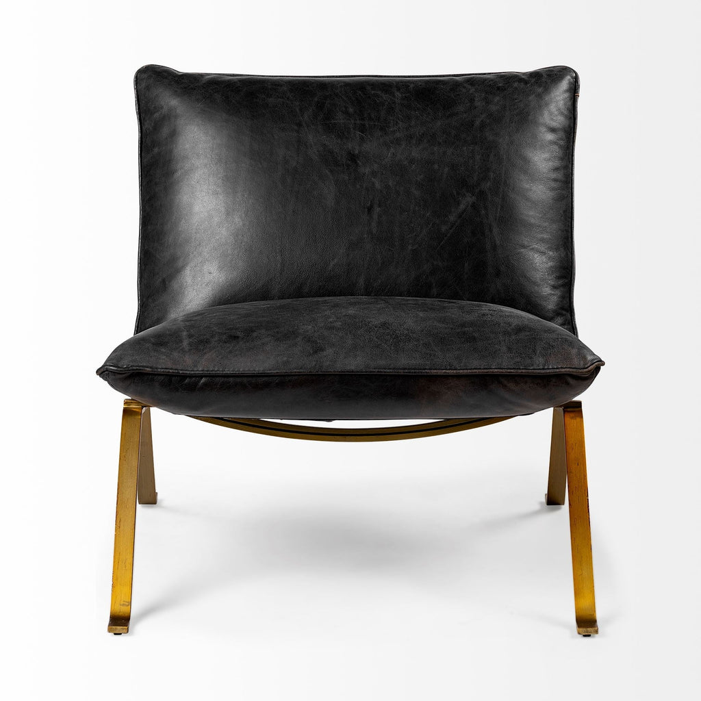 Mercana Flavelle 28" x 33.5" x 27" Iron Side Chair