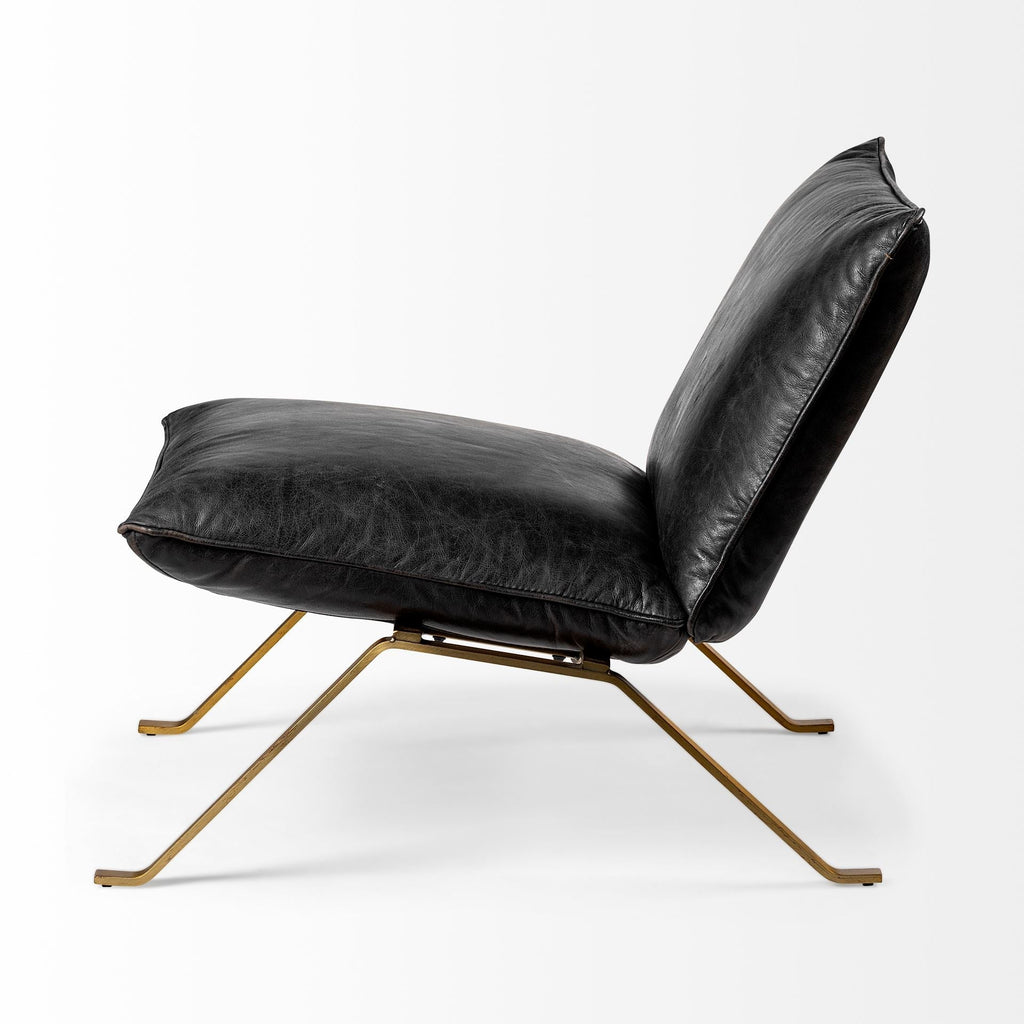 Mercana Flavelle 28" x 33.5" x 27" Iron Side Chair