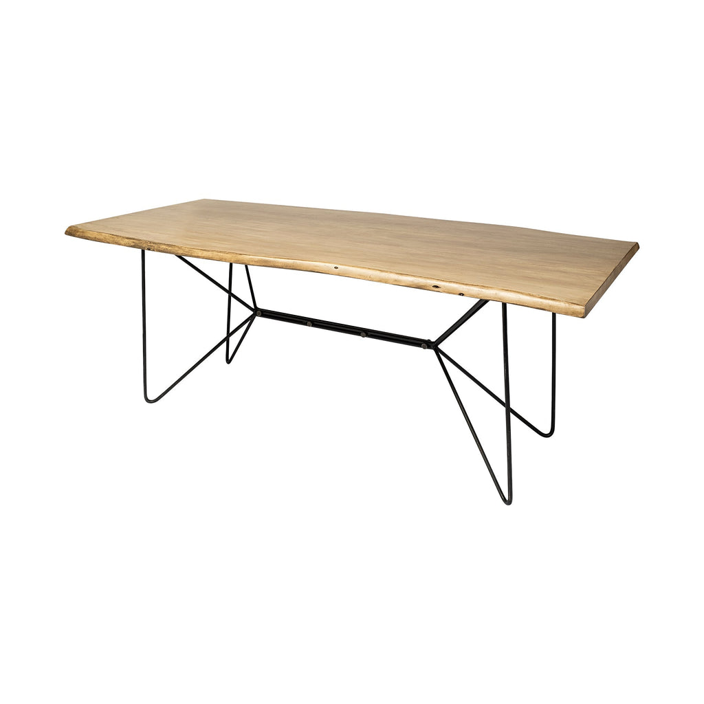 Mercana Papillion 84" x 40" x 30" Solid Wood Dining Table