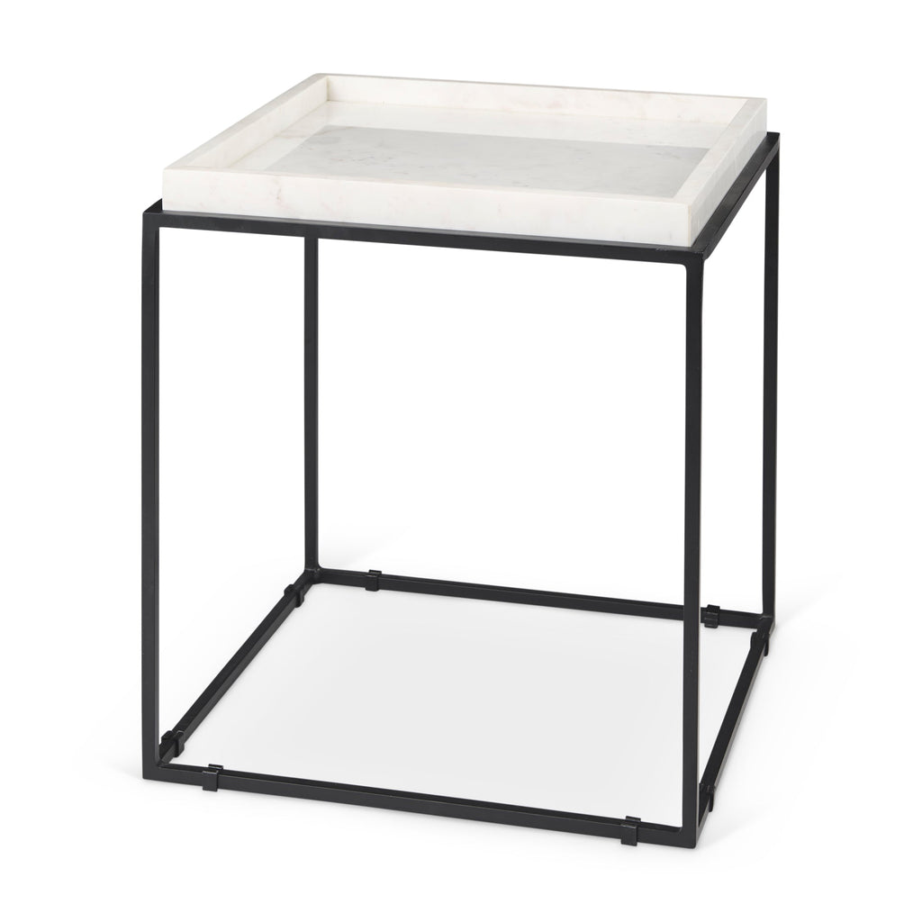 Mercana Nathan 18" x 18" x 20" Metal Side Table