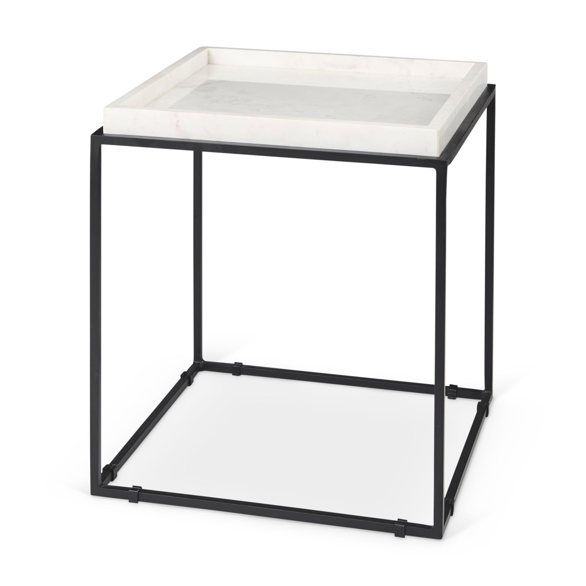 Mercana Nathan 18" x 18" x 20" Metal Side Table