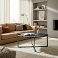 Mercana Shale 37" x 37" x 17.5" Stone Coffee Table