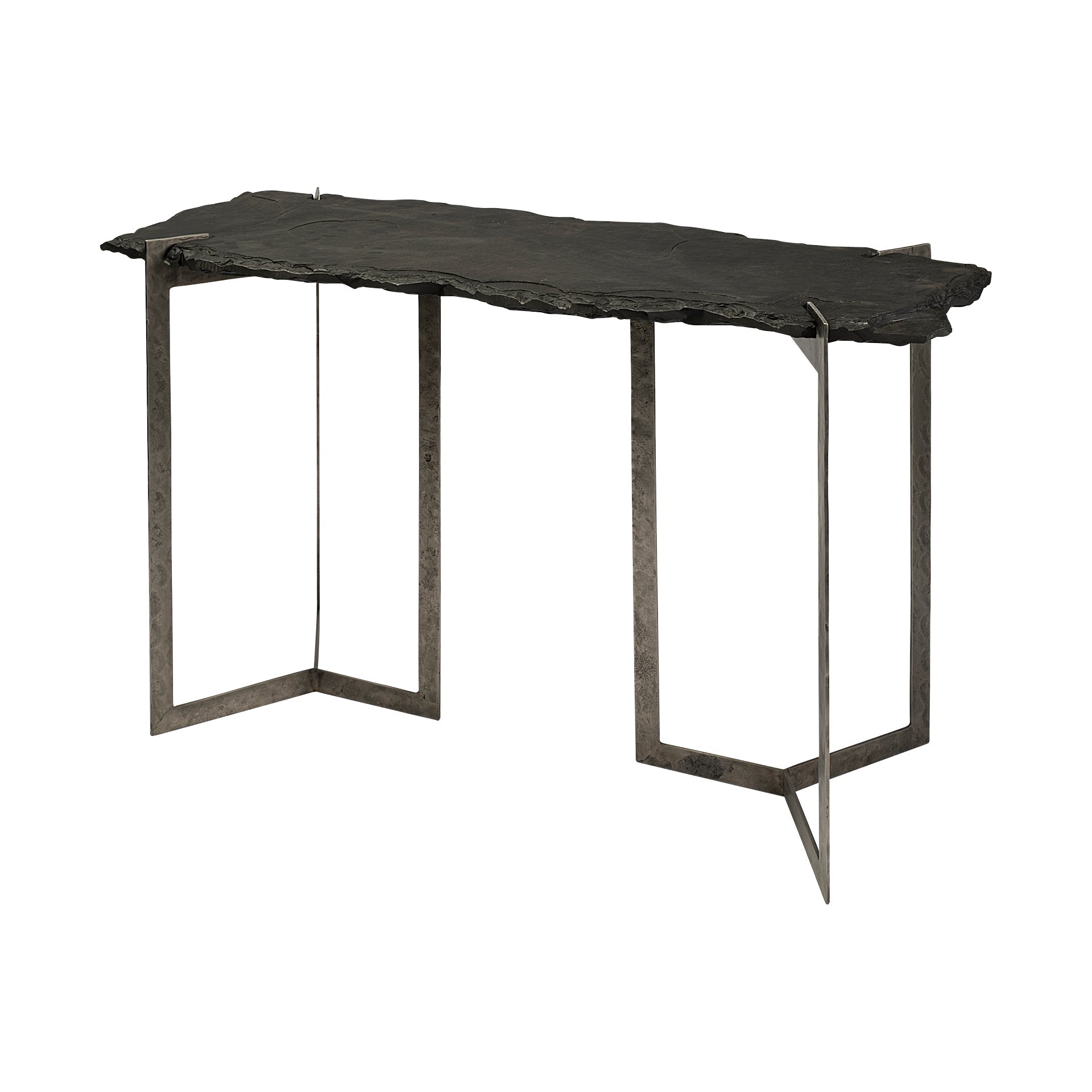 Mercana Shale 50" x 19.5" x 30.5" Iron Console Table