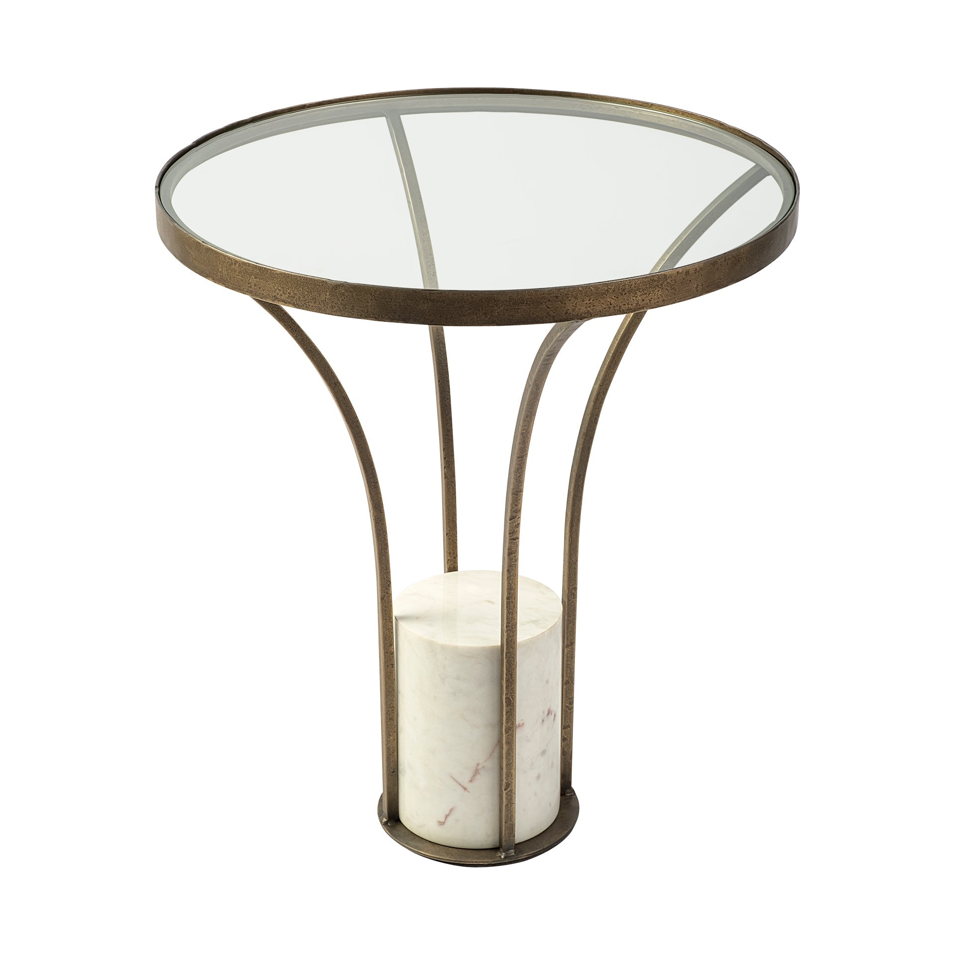 Mercana Jacinta 21" x 21" x 24" Metal Side Table
