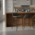 Mercana Kavalan 17.3" x 20.9" x 37.4" Metal Stool