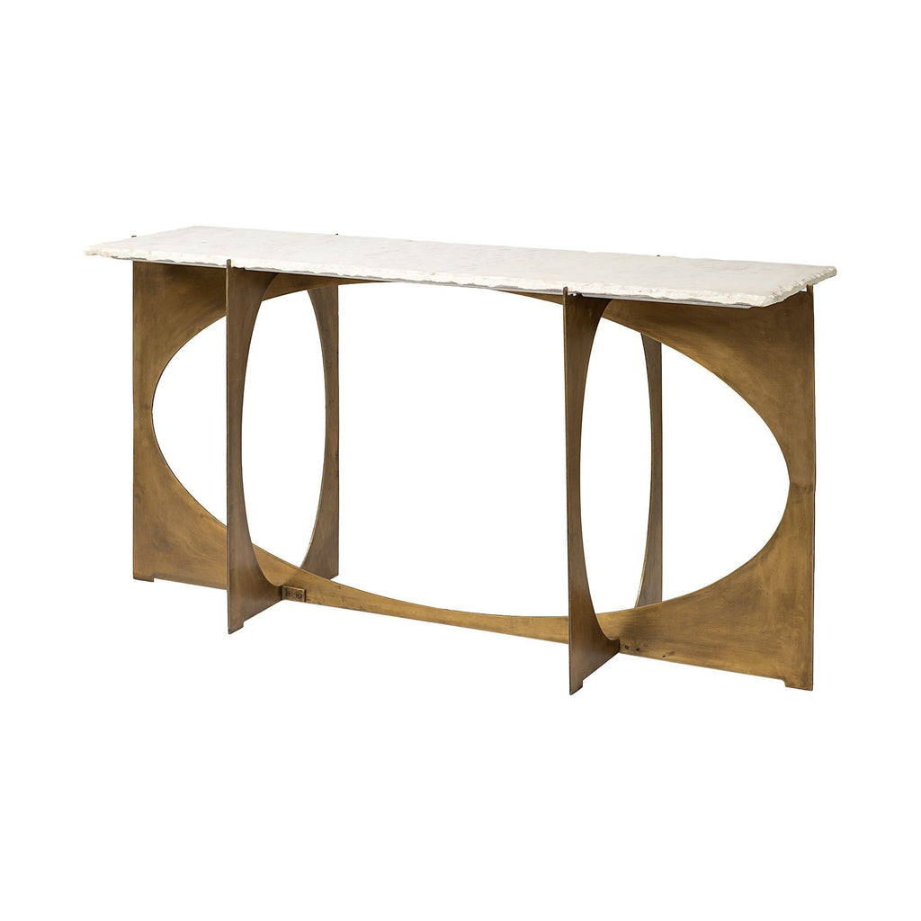 Mercana Reinhold 60" x 17" x 31" Iron Console Table