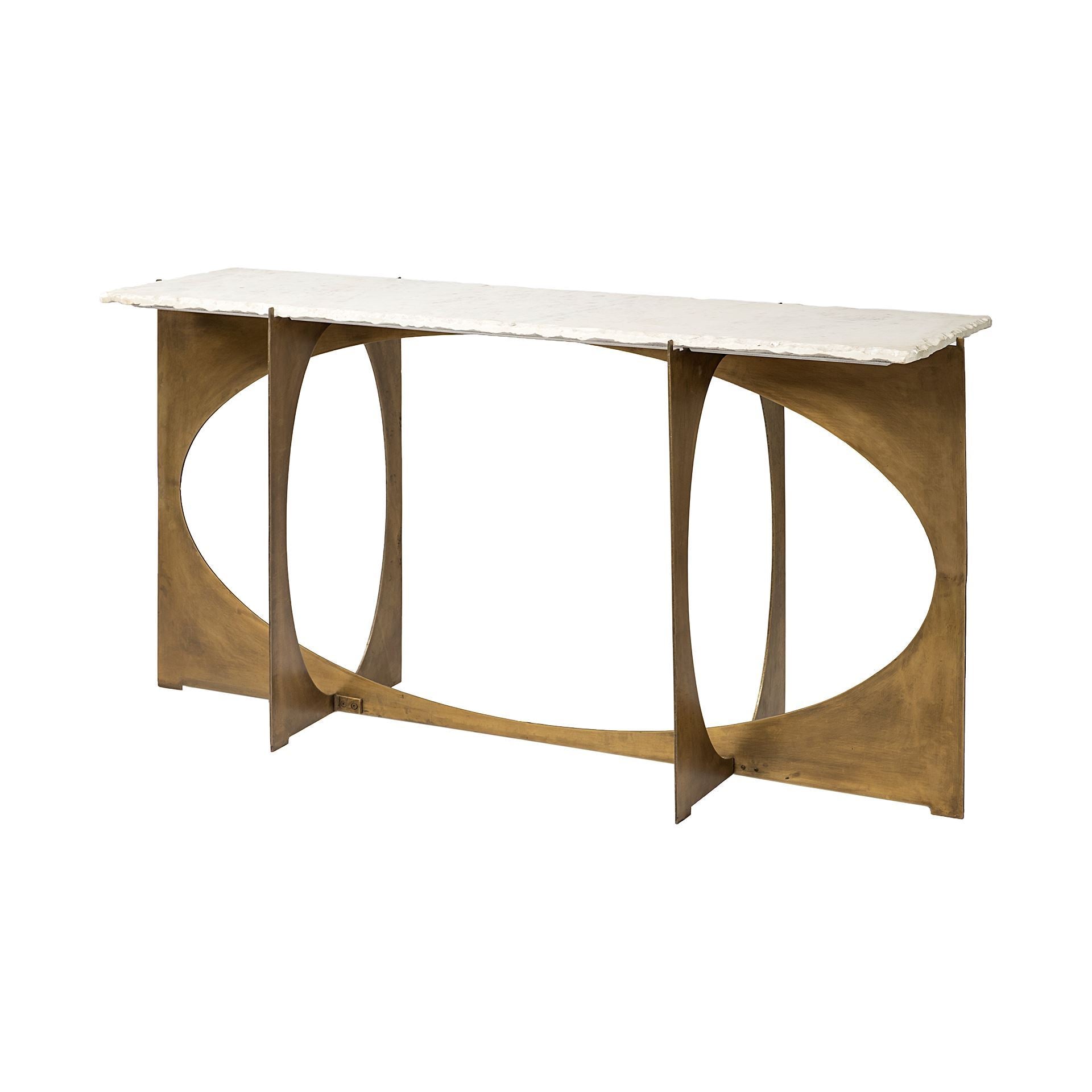 Mercana Reinhold 60" x 17" x 31" Iron Console Table