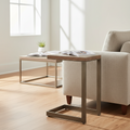 Mercana Faye 14" x 18" x 26" Solid Wood Side Table