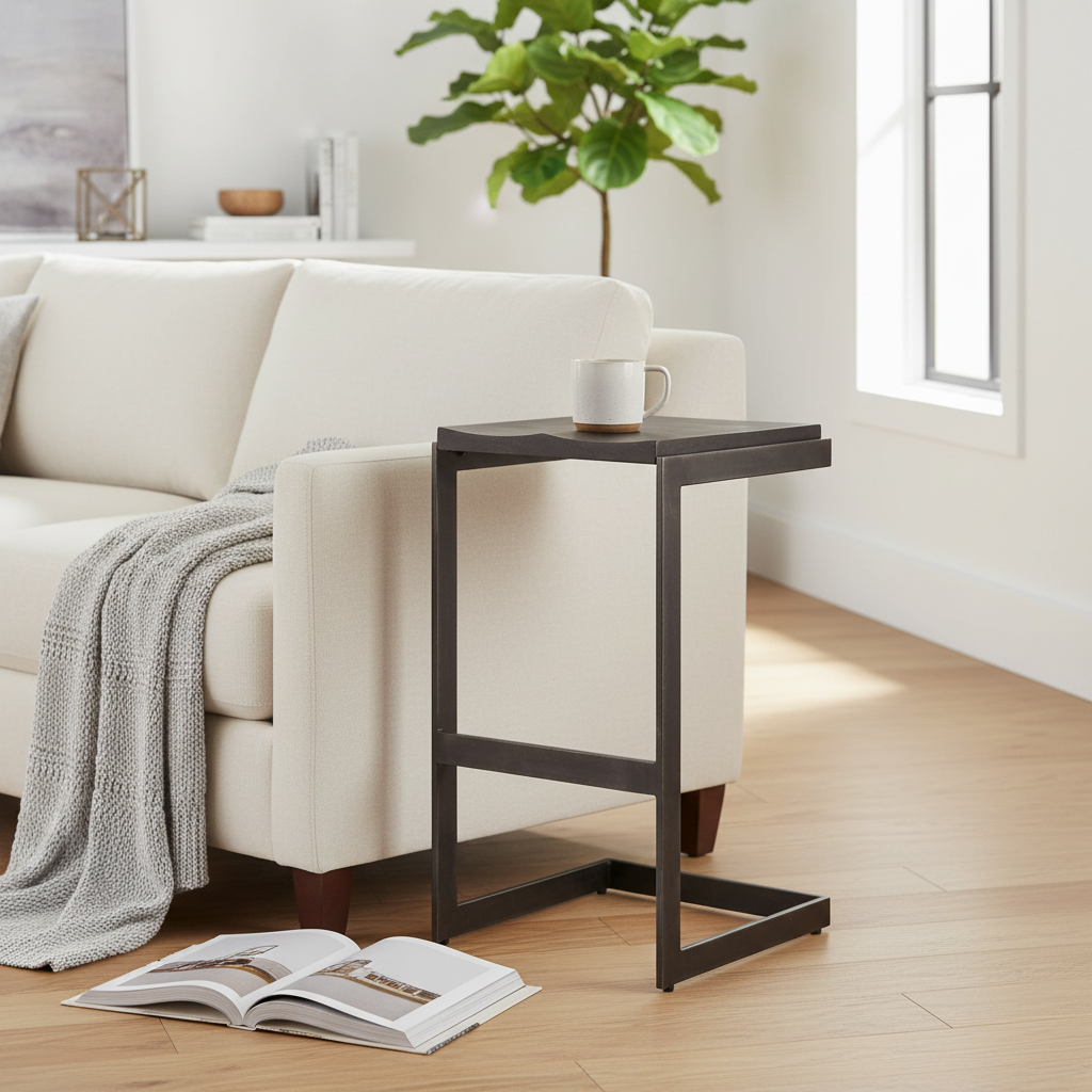 Mercana Kiran 17" x 17" x 30" Metal Stool