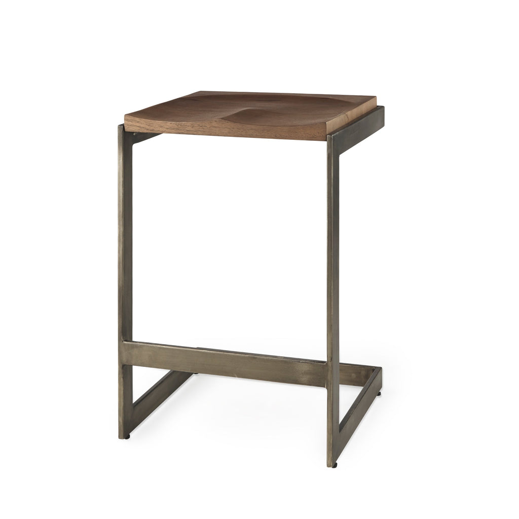 Mercana Kiran 17" x 17" x 26" Solid Wood Stool