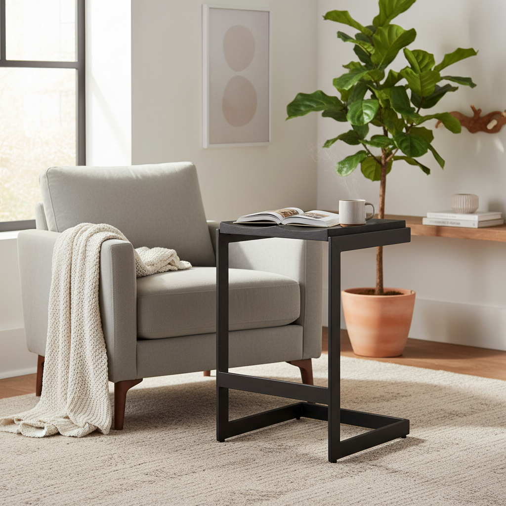 Mercana Kiran 17" x 17" x 26" Solid Wood Stool