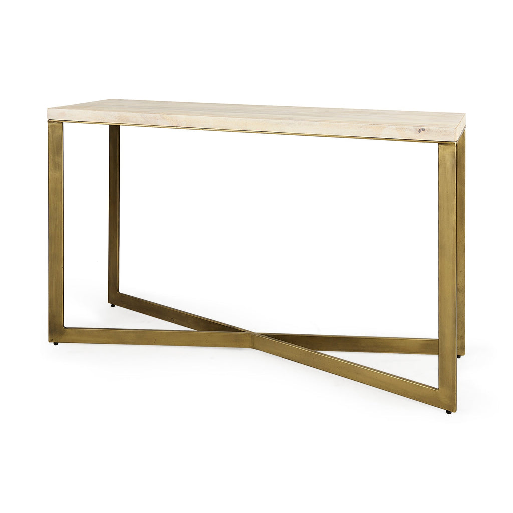 Mercana Faye 50" x 15" x 30" Iron Console Table