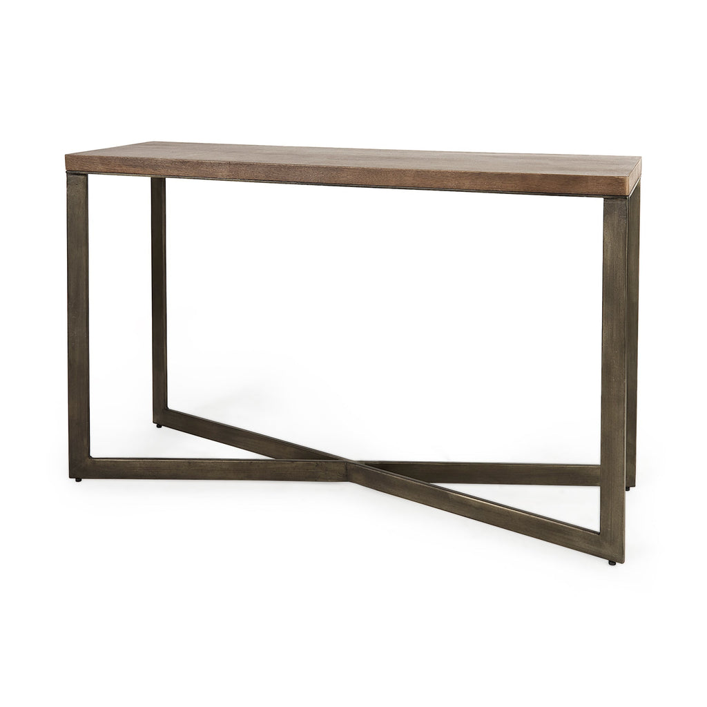 Mercana Faye 50" x 15" x 30" Iron Console Table