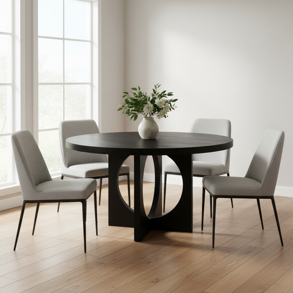 Mercana Liesl 54" x 54" x 30" Solid Wood Dining Table
