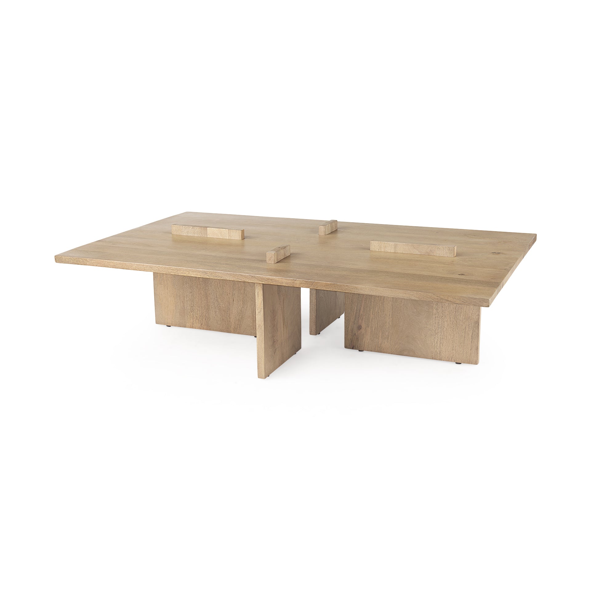 Mercana Aida 56" x 34" x 15.5" Solid Wood Coffee Table
