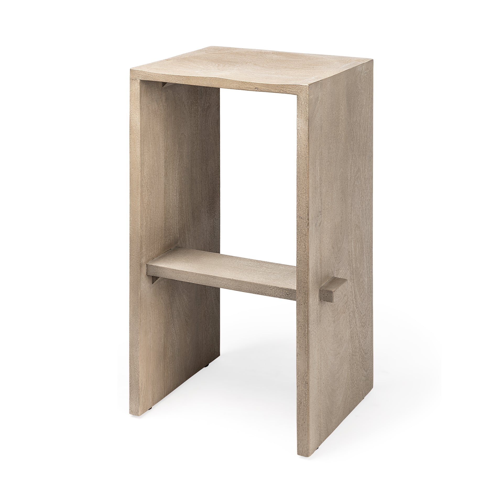 Mercana Aida 18.5" x 14" x 30" Solid Wood Stool