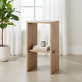 Mercana Aida 18.5" x 14" x 30" Solid Wood Stool