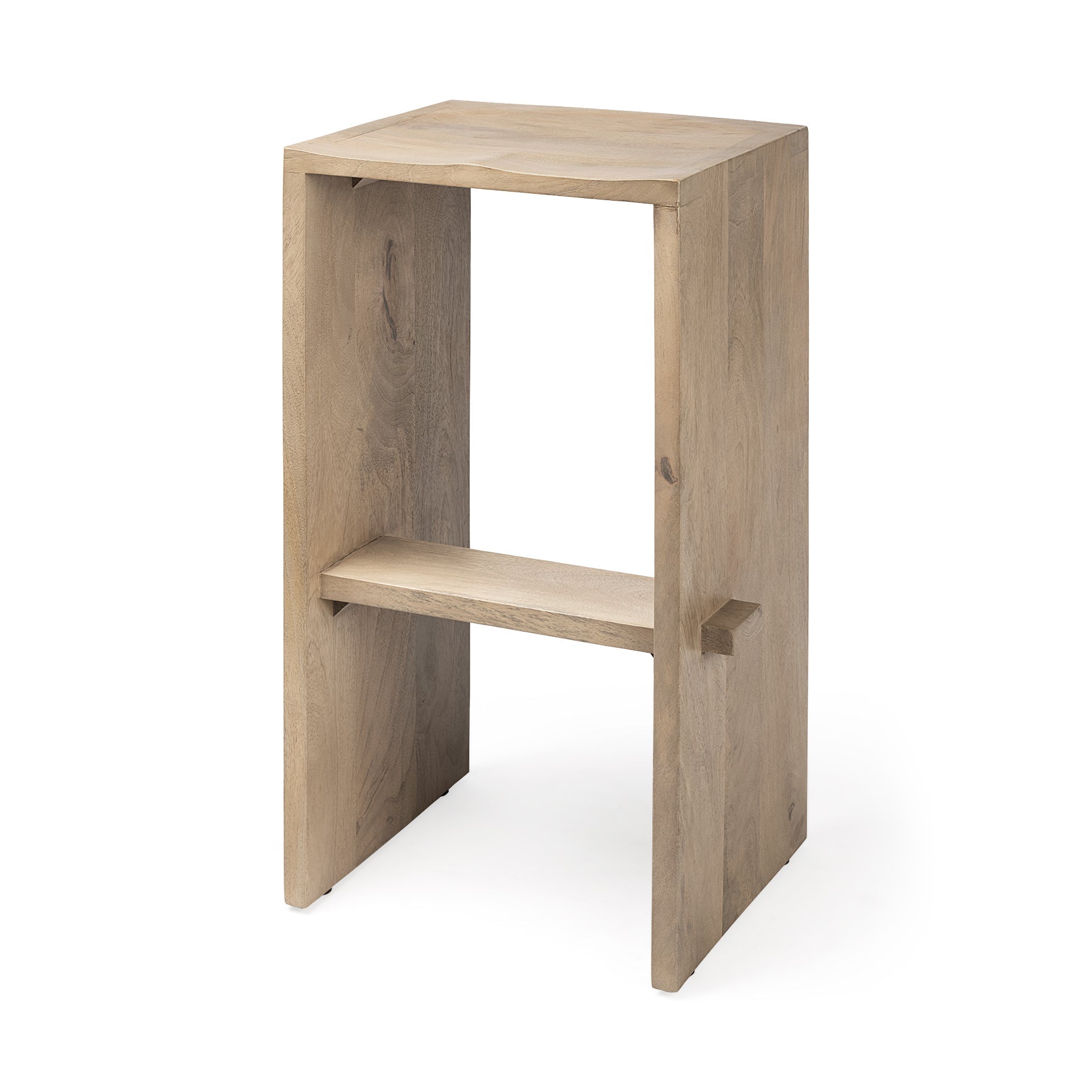 Mercana Aida 18.5" x 14" x 30" Solid Wood Stool