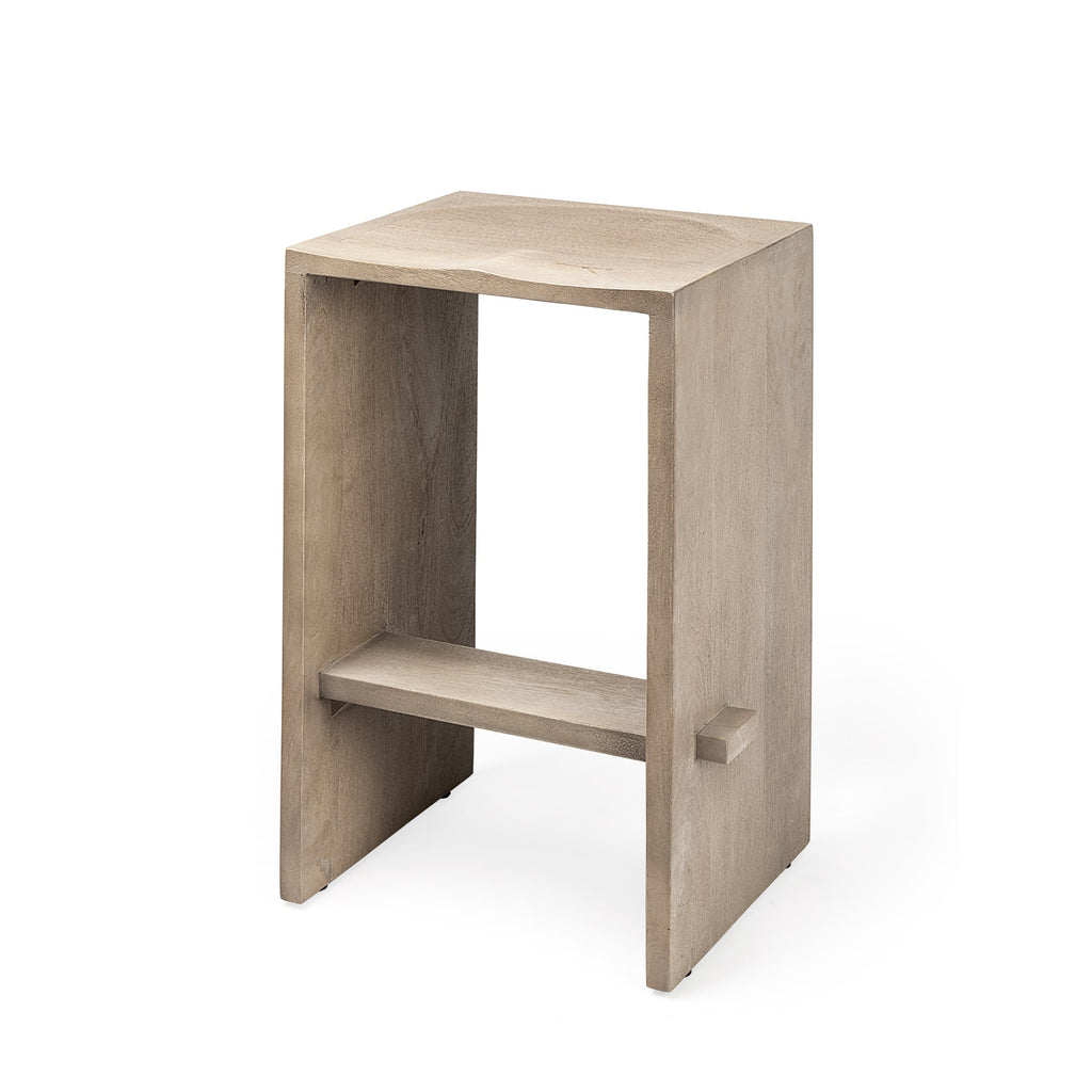 Mercana Aida 18.5" x 14" x 26" Solid Wood Stool
