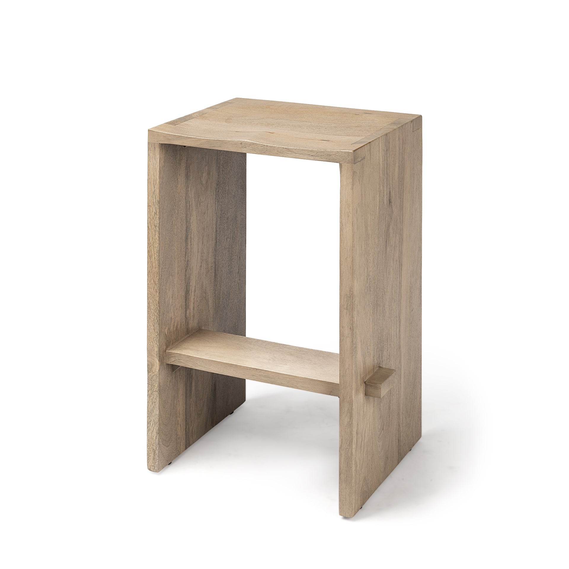 Mercana Aida 18.5" x 14" x 26" Solid Wood Stool