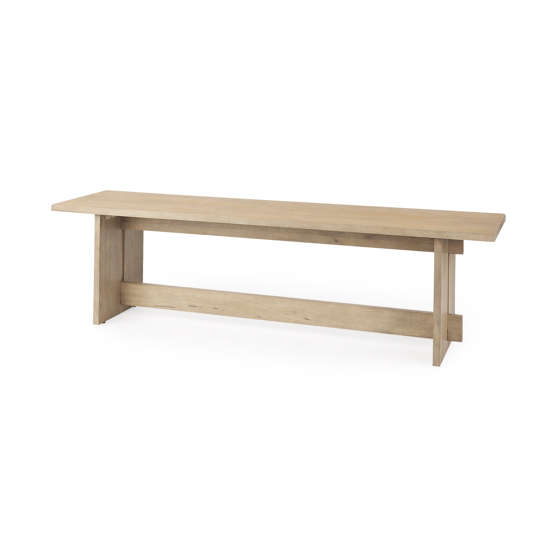 Mercana Aida 66" x 16" x 18" Solid Wood Bench