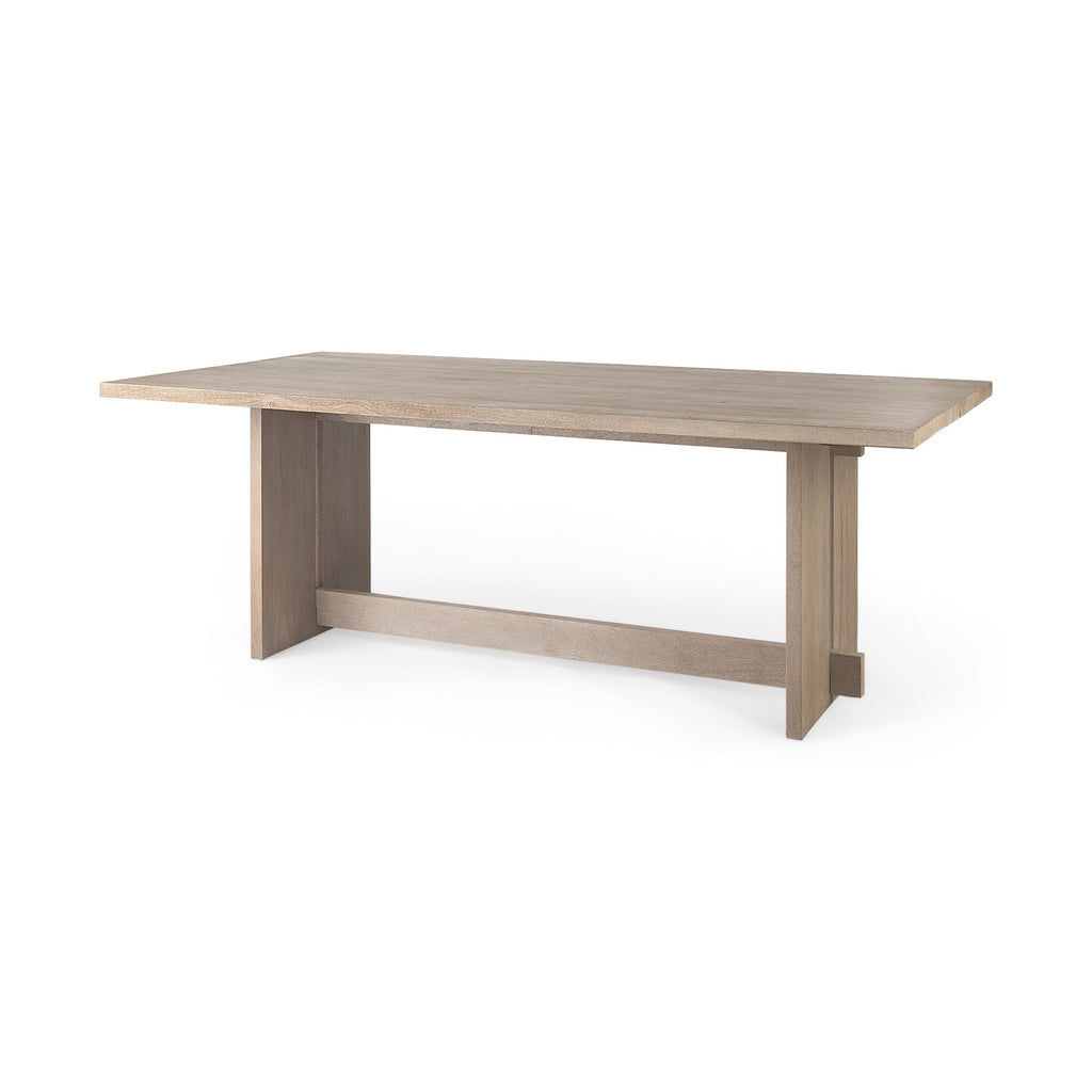 Mercana Aida 84" x 42" x 30" Solid Wood Dining Table