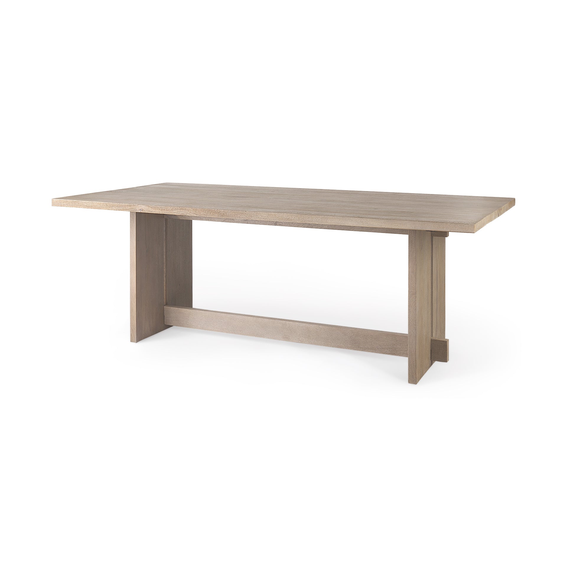 Mercana Aida 84" x 42" x 30" Solid Wood Dining Table