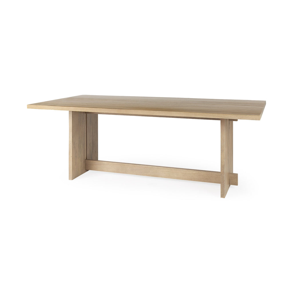 Mercana Aida 84" x 42" x 30" Solid Wood Dining Table