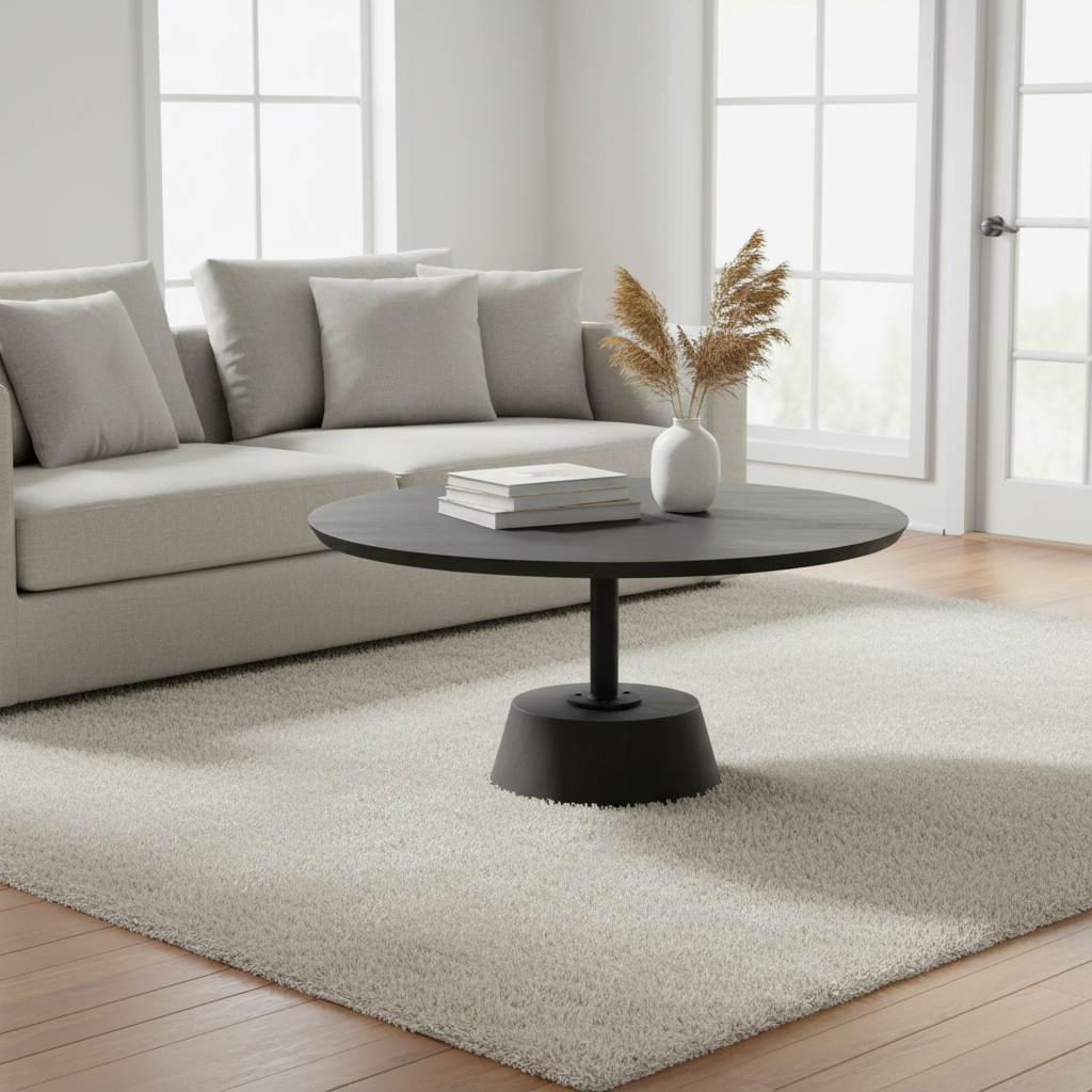 Mercana Maxwell 34" x 34" x 16" Solid Wood Coffee Table