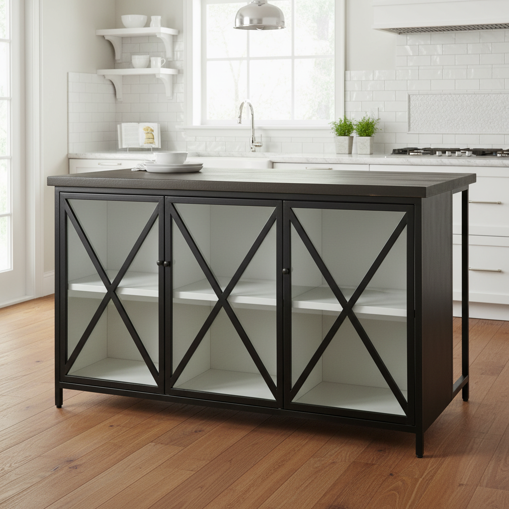 Mercana Dimitra 62" x 32" x 36" Kitchen Island