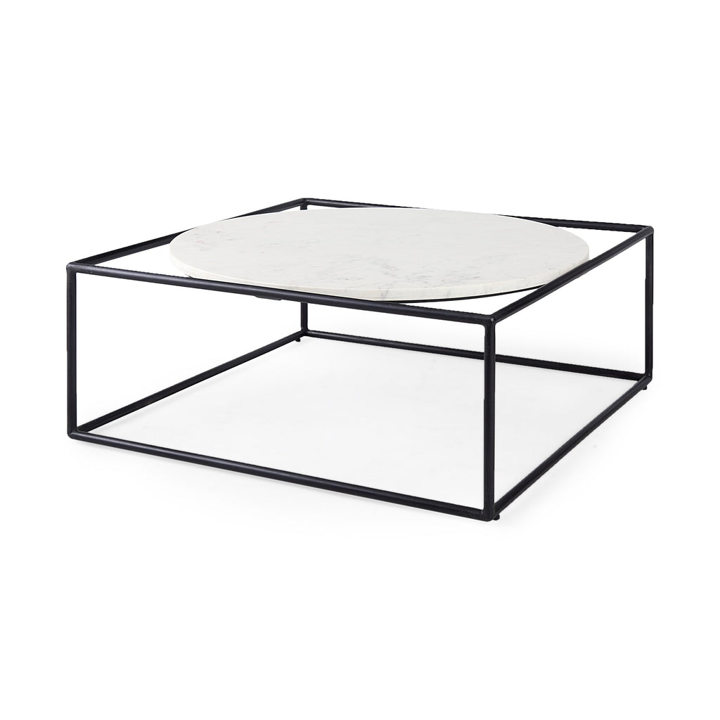 Mercana Austen 36" x 36" x 14" Metal Coffee Table