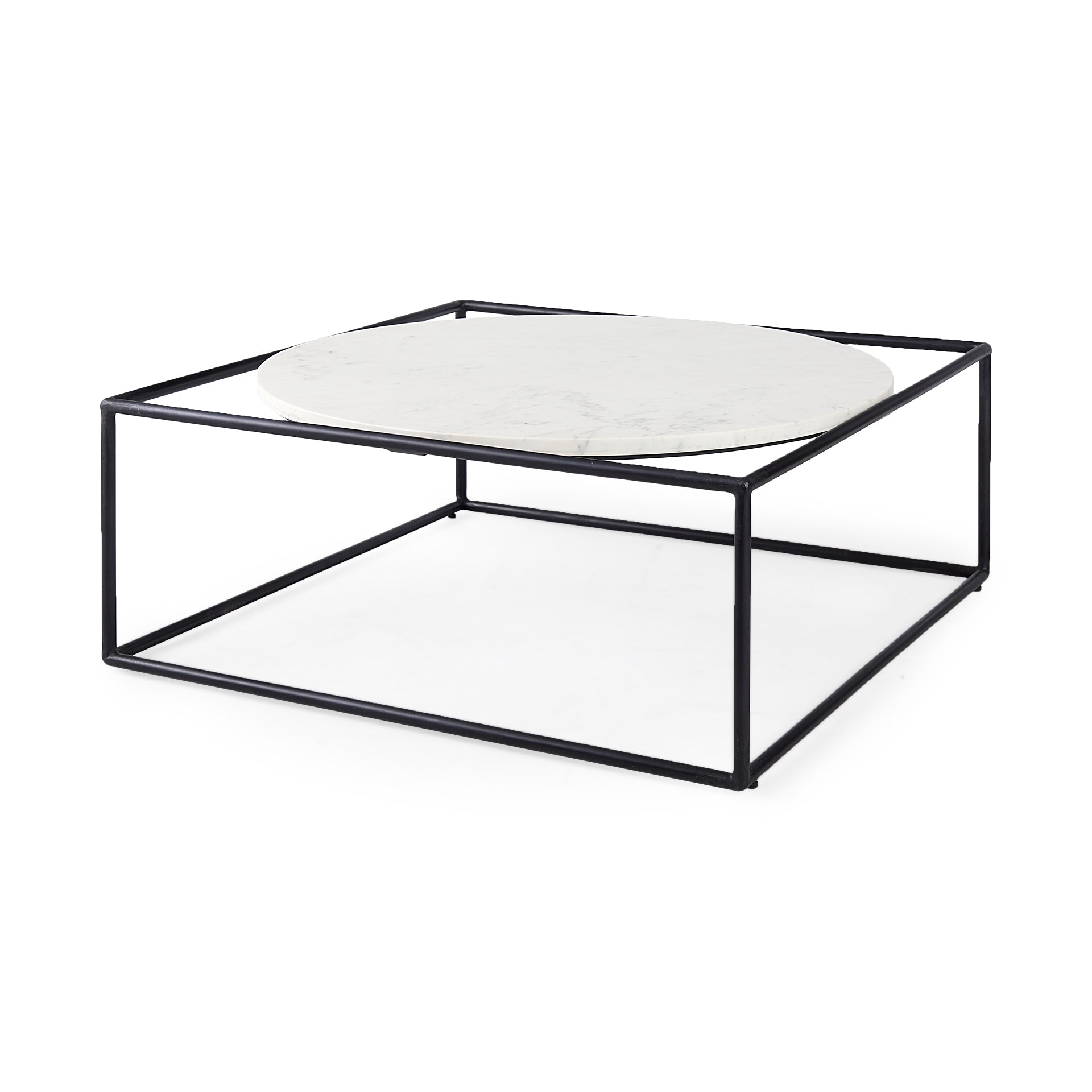 Mercana Austen 36" x 36" x 14" Metal Coffee Table