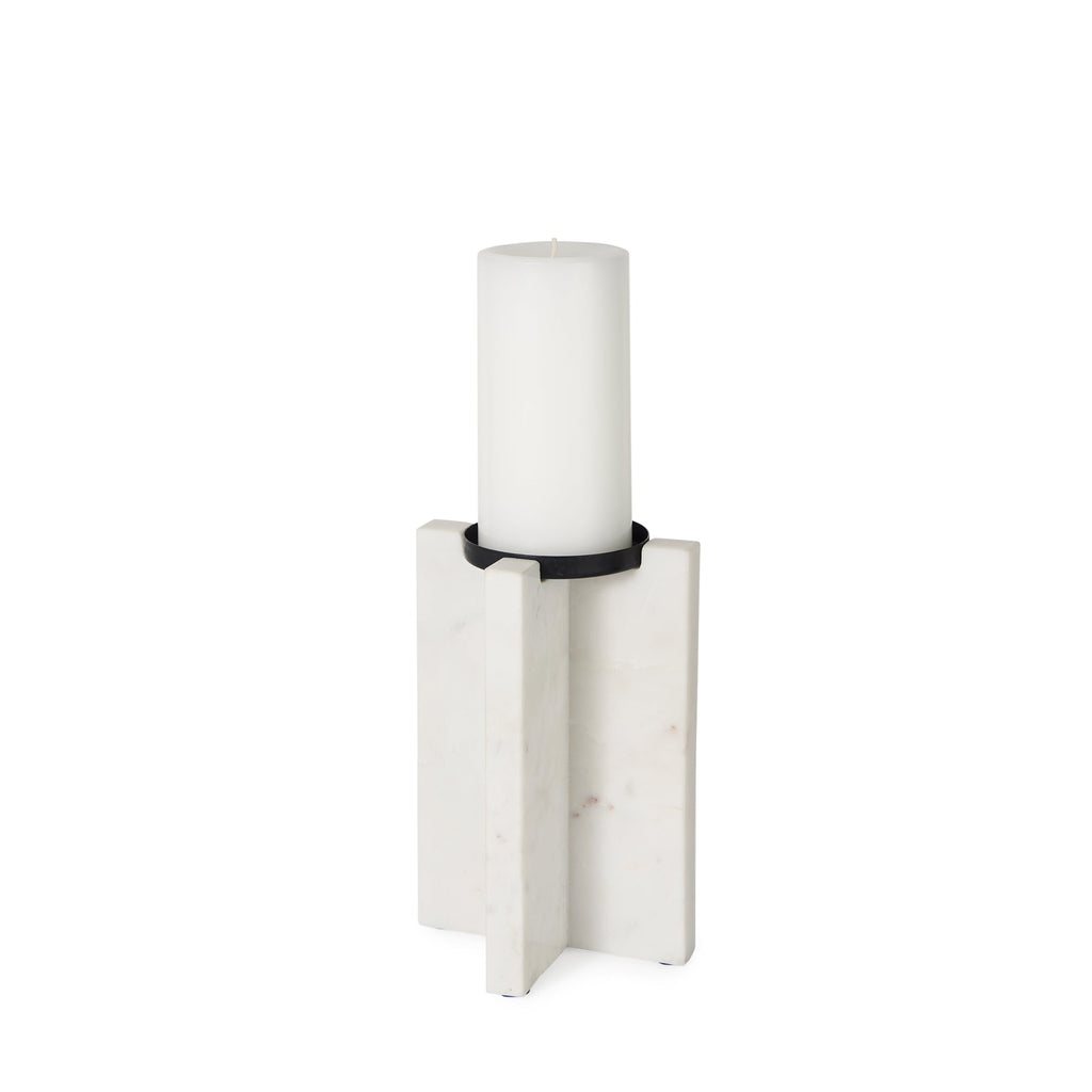Mercana Sophia 5.5" x 3.5" x 8" Marble Candle Holder
